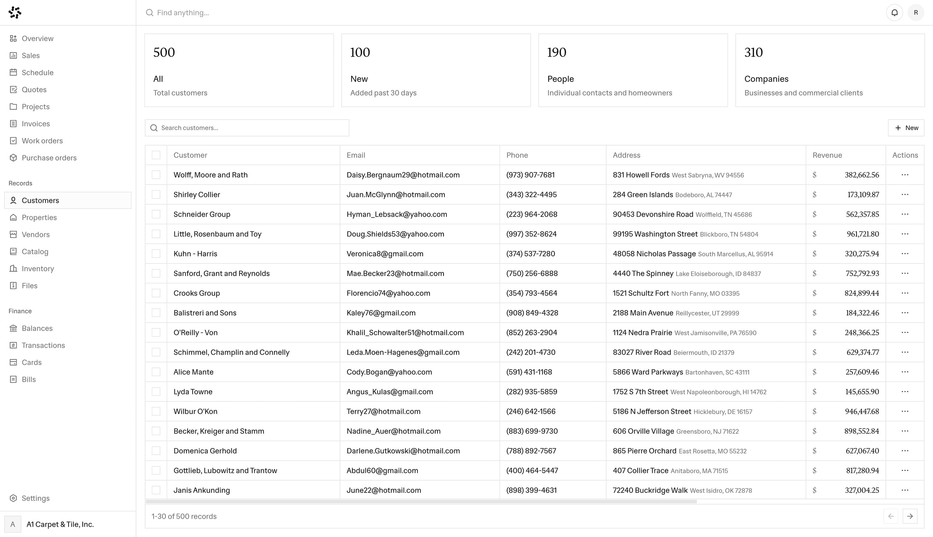 Grout dashboard